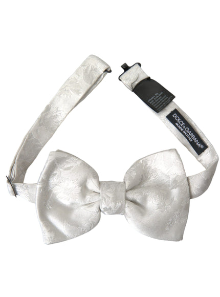 a white bow tie on a white background