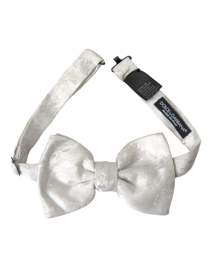 a white bow tie on a white background