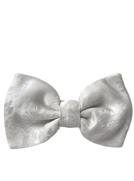 a white bow tie on a white background