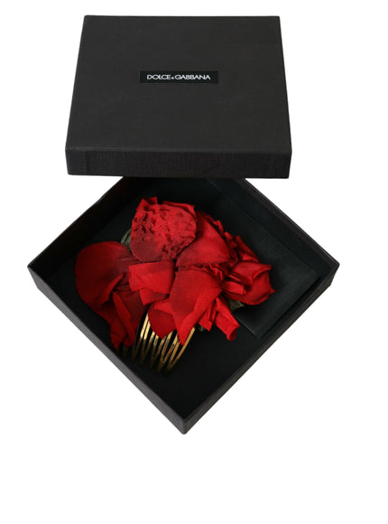 a black box with a red rose in it