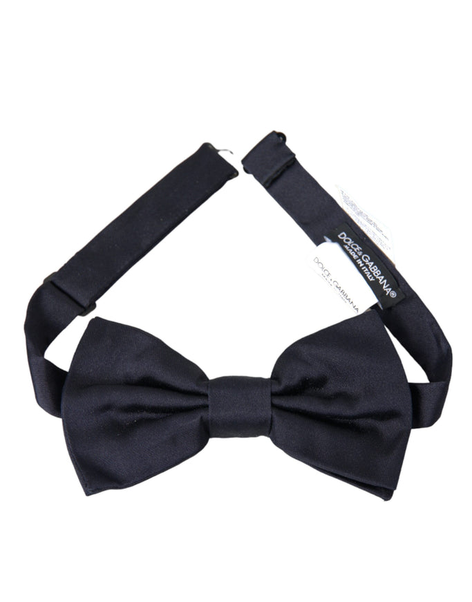 a black bow tie on a white background