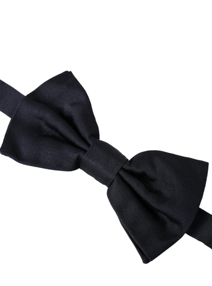 a black bow tie on a white background