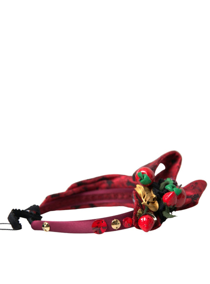 Red cherry embellished Dolce & Gabbana hairband