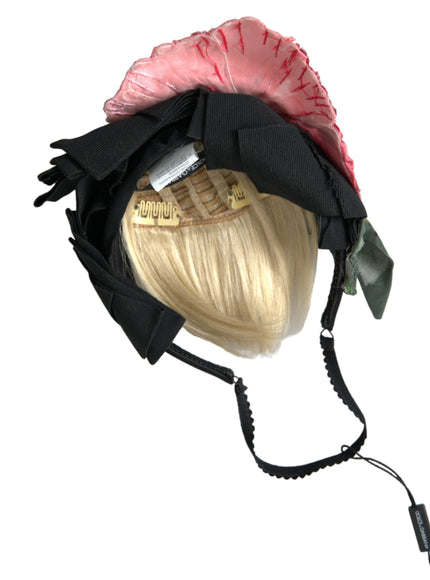 Inside view of Dolce & Gabbana headband with hair attachment