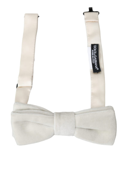 a white bow tie on a white background