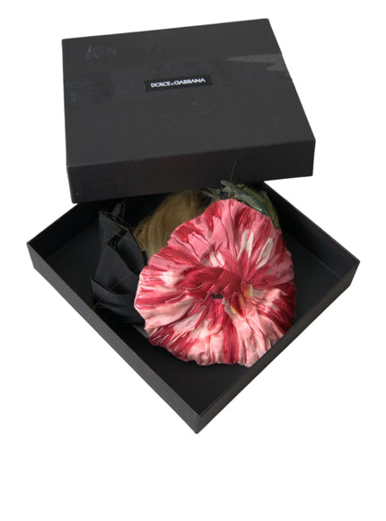 Dolce & Gabbana headband in black box with pink flower