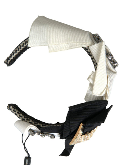 Dolce & Gabbana headband with black and white fabric