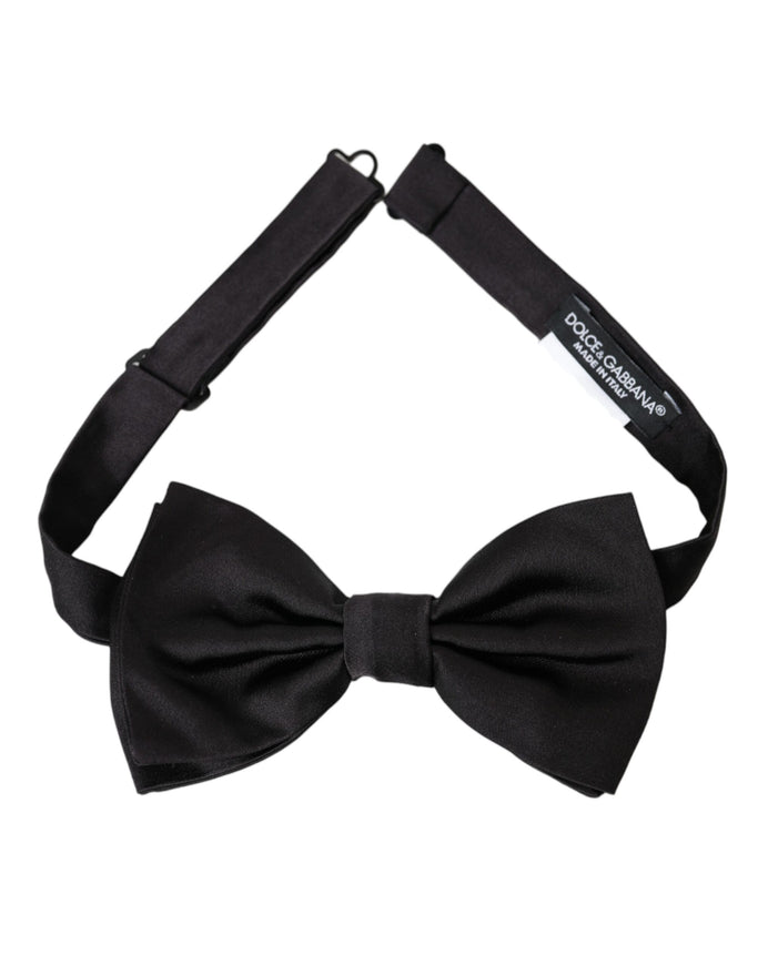 a black bow tie on a white background