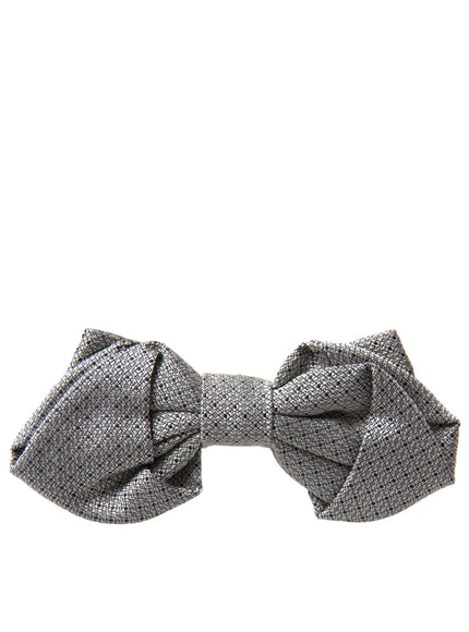 a close up of a bow tie on a white background