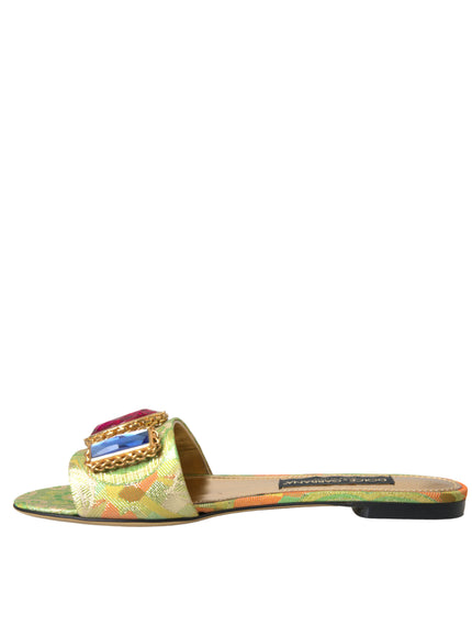 a women's sandals with a colorful design