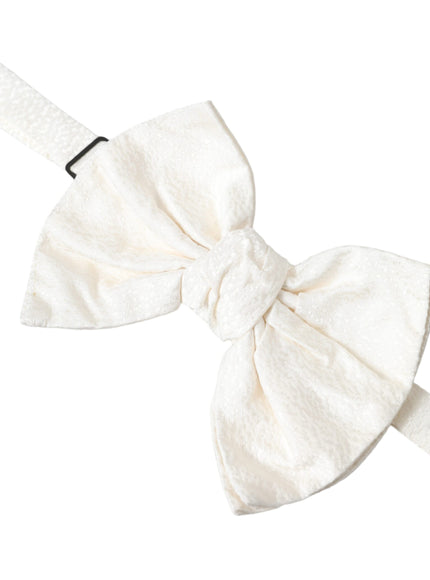 a white bow tie on a white background