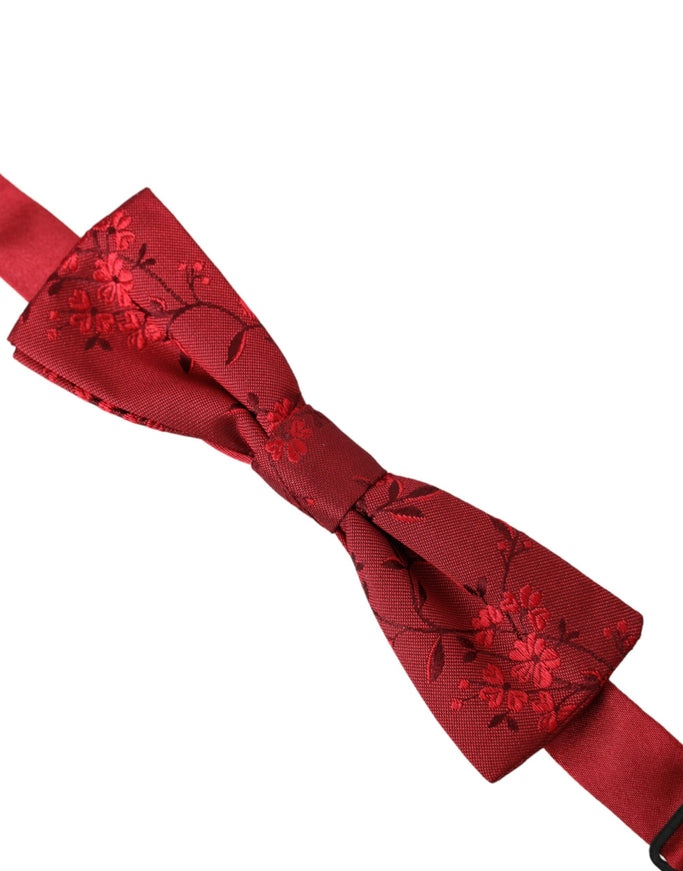 a red bow tie on a white background