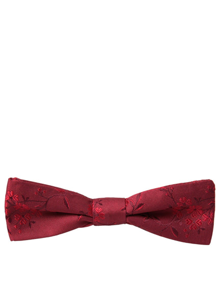 a red bow tie on a white background