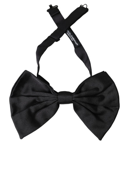 a black bow tie on a white background