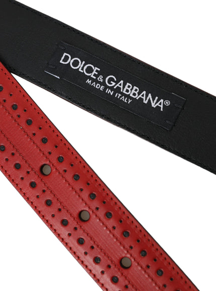 a pair of red and black belts on a white background