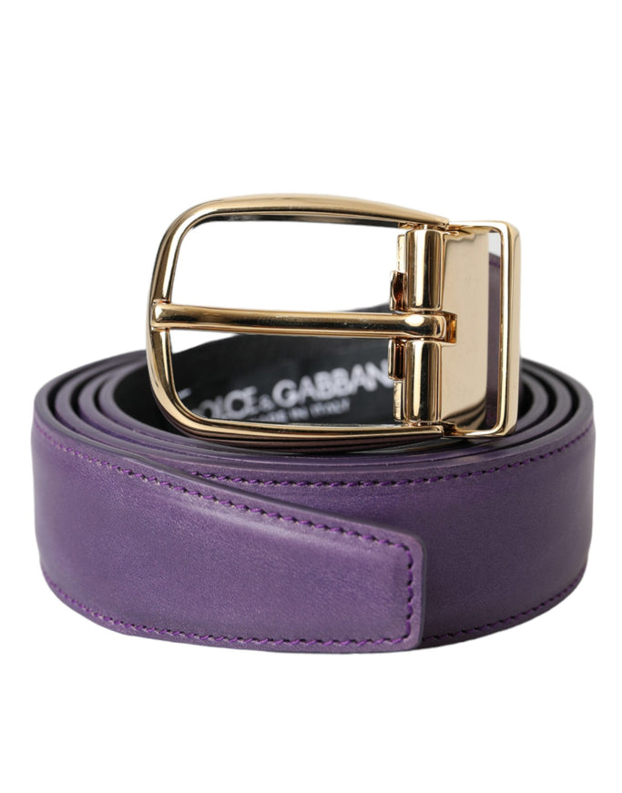 a purple belt with a gold buckle