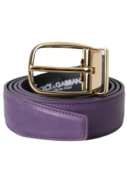 a purple belt with a gold buckle