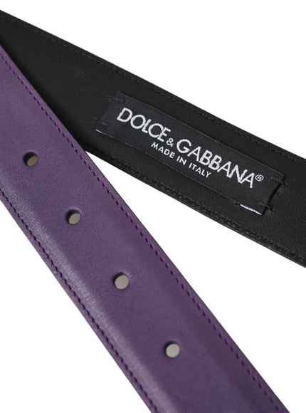 a black and purple belt with holes on it