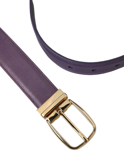 a purple belt with a gold buckle