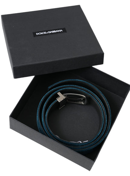 a black box with a blue cord in it