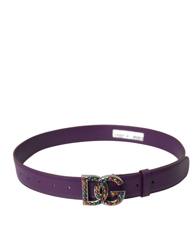 a women's purple belt with a buckle