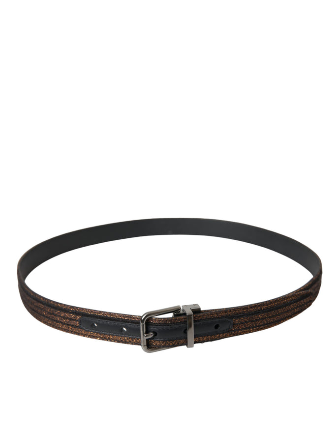 a belt with a metal buckle on a white background