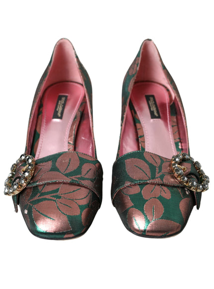 a pair of women's shoes with flowers on them