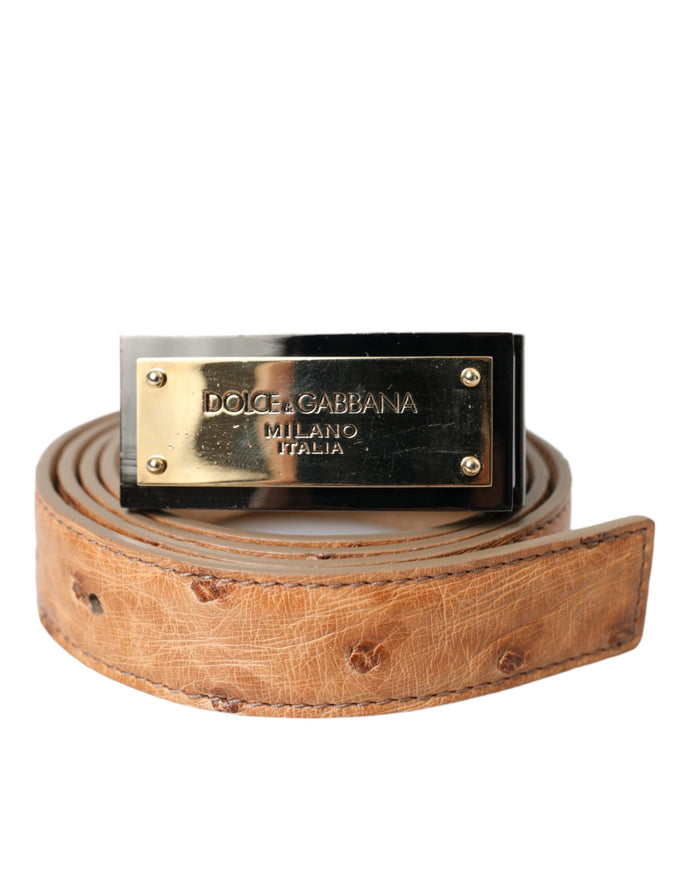 a belt that has a plaque on it