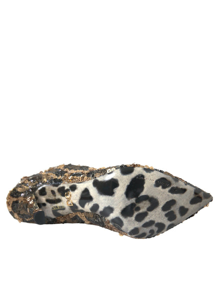 a black and white animal print shoe on a white background