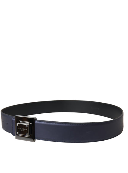 a black belt with a metal buckle on a white background