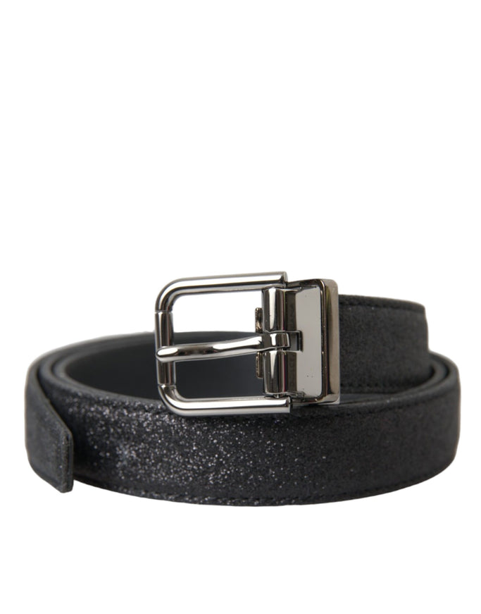 a black belt with a metal buckle