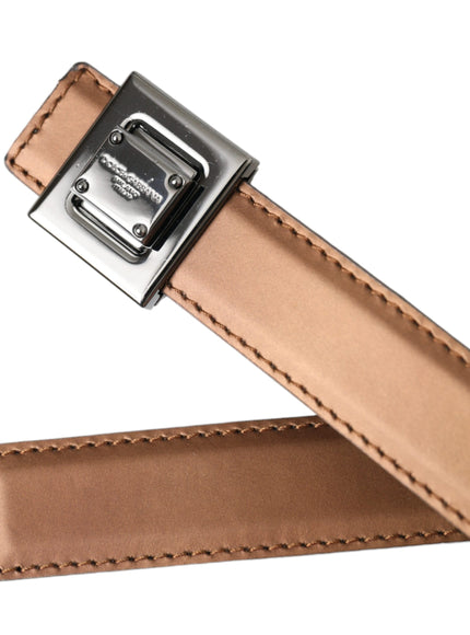 a brown leather belt with a metal buckle