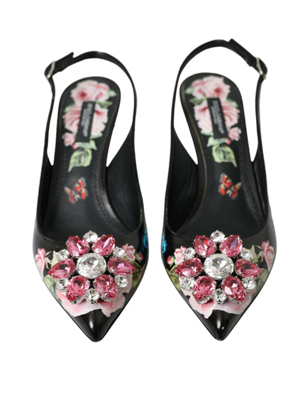 a pair of shoes with flowers on them