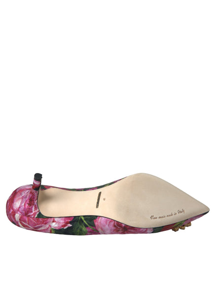 a women's shoe with flowers on it