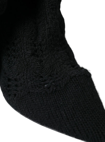 a close up of a pair of black socks