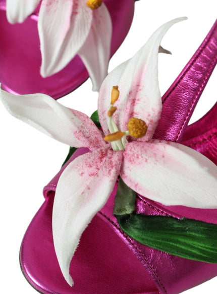 a close up of a pair of shoes with flowers on them