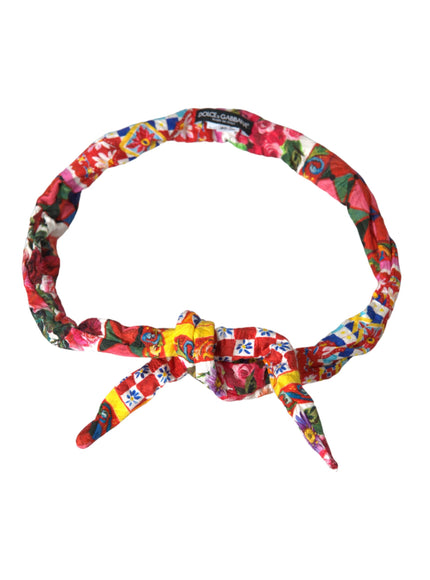 a colorful headband with a knot on top of it