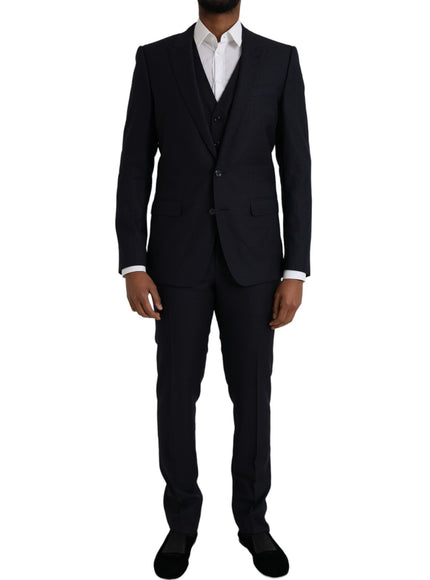 Dolce & Gabbana Blue Fantasy MARTINI suit front view