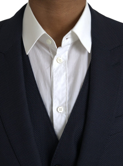 Close-up of Dolce & Gabbana suit shirt and vest