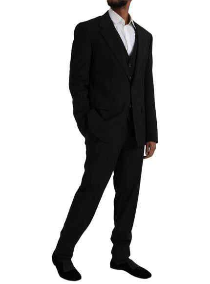 Dolce & Gabbana black formal suit side view