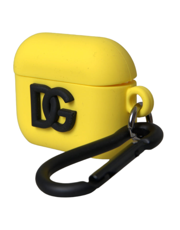 a yellow and black case with a black handle