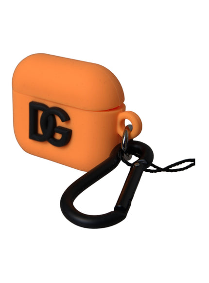 an orange case with a black handle is shown