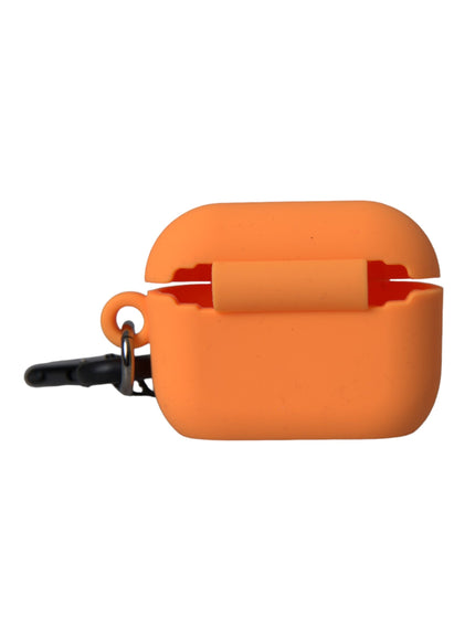 an orange case with a black handle