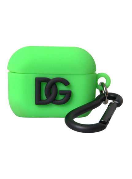 a green case with a black g logo on it