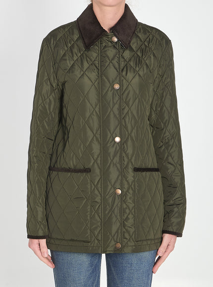 Burberry Quilted Country Jacket Green