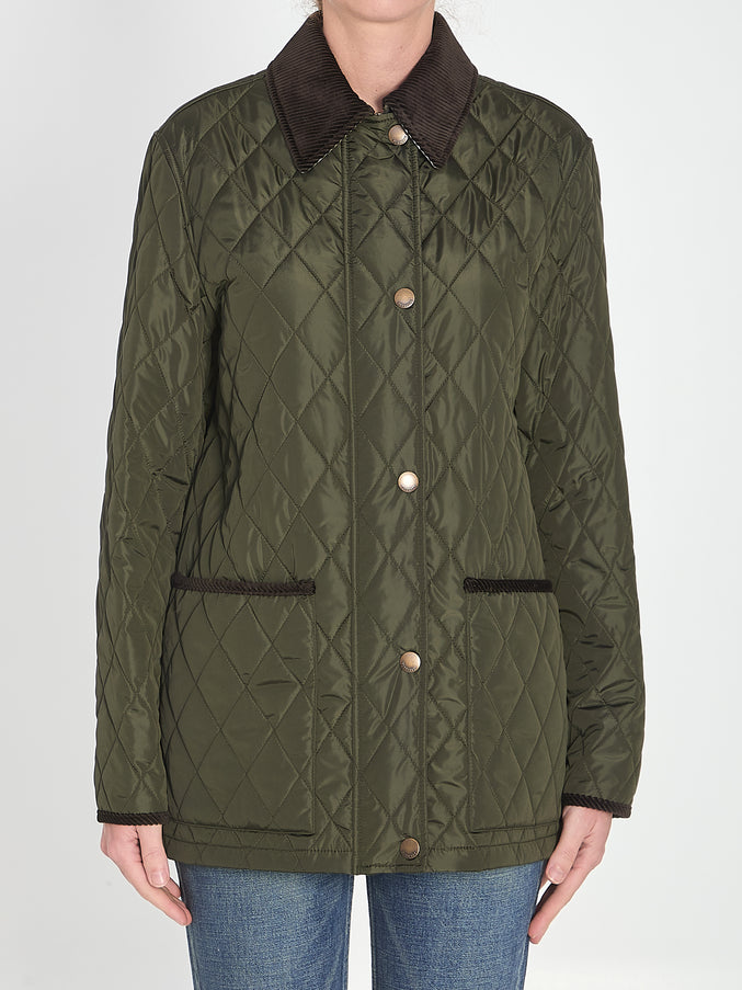 Burberry Quilted Country Jacket Green