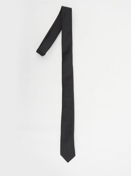 Saint Laurent Skinny Evening Tie L Black