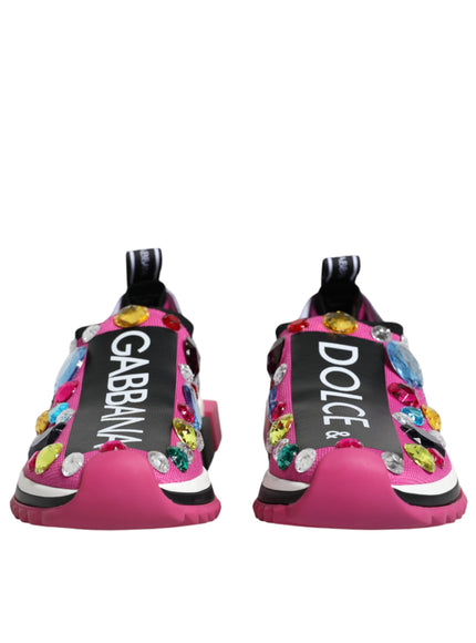 Dolce & Gabbana Sorrento Low Top Sneakers with Crystals