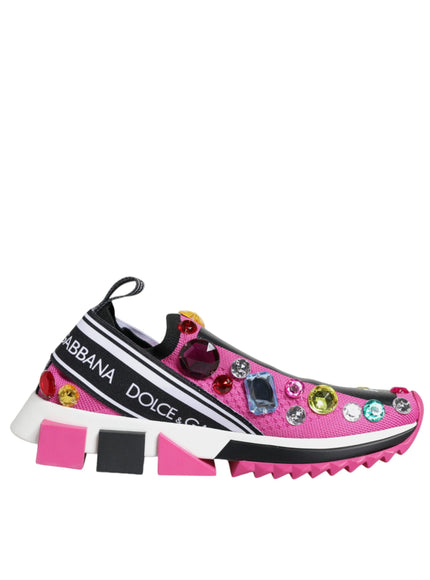 Dolce & Gabbana Sorrento Low Top Sneakers with Crystals