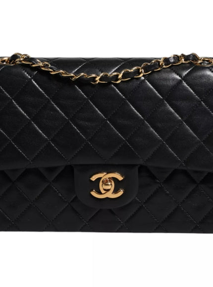 Chanel Black Medium Lambskin Classic Double Flap Bag